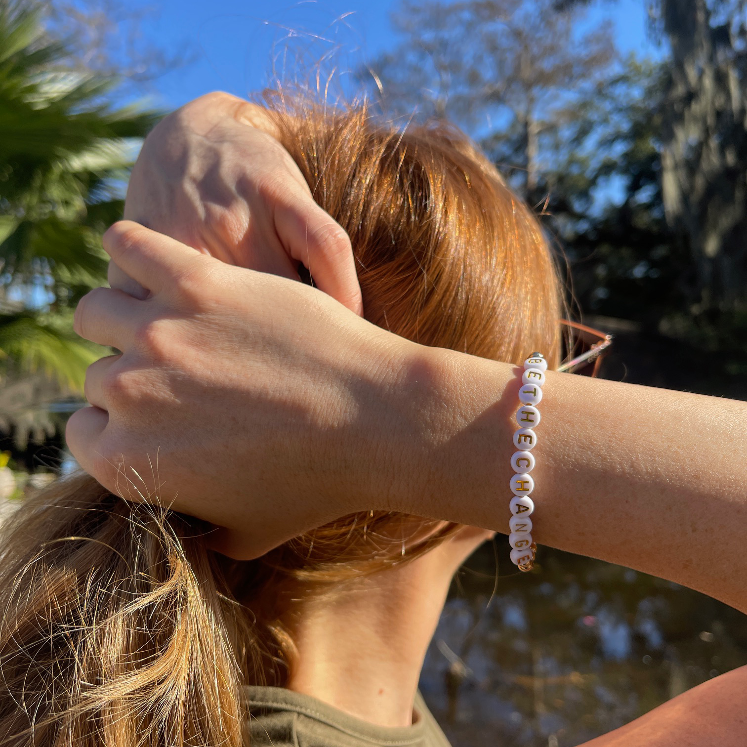 Be the Change Beaded Bracelet