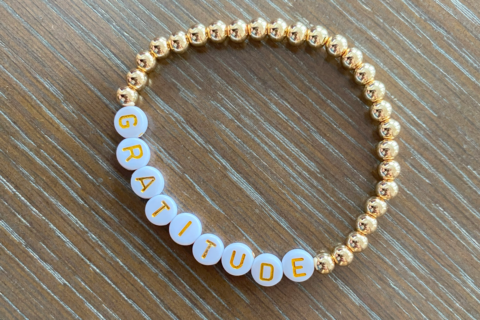 Gratitude Beaded Bracelet