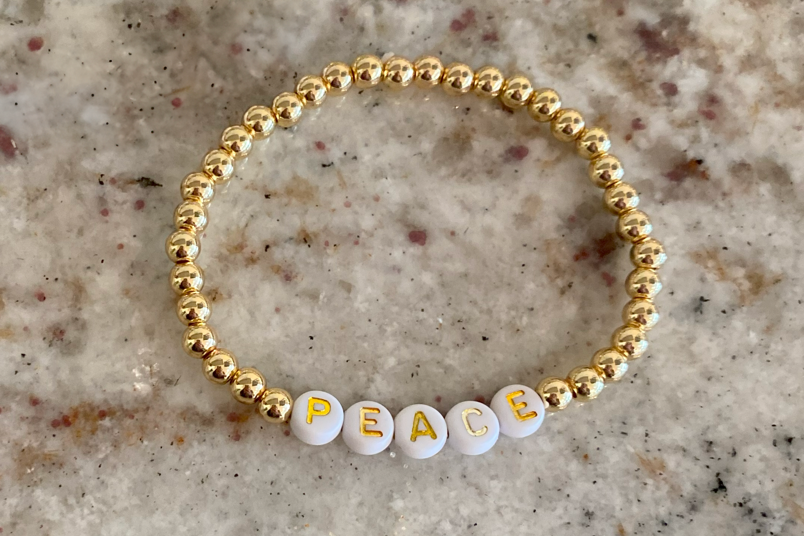 Peace Beaded Bracelet